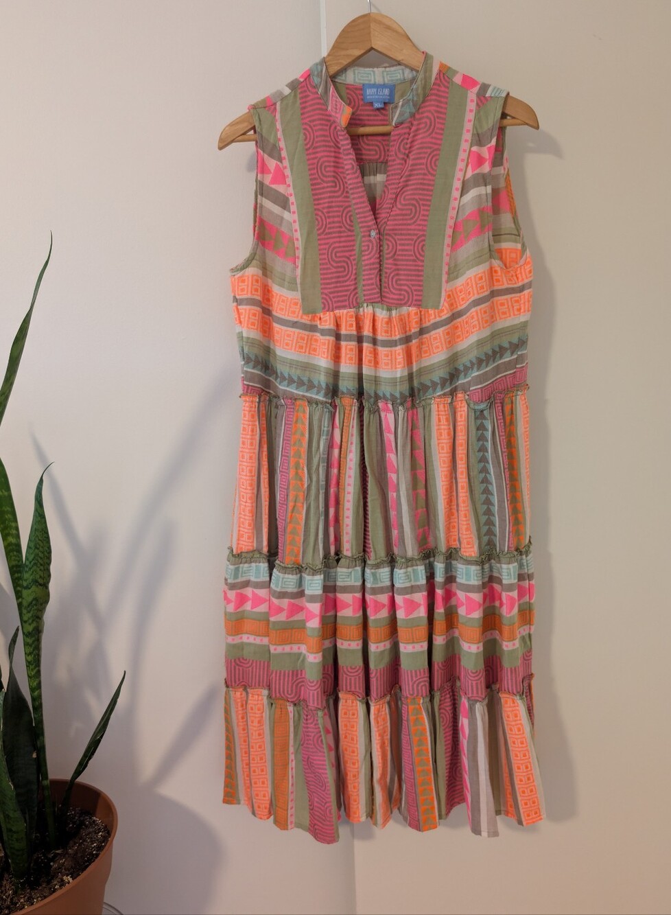 Happy Island Fun Summer Dress Size XL